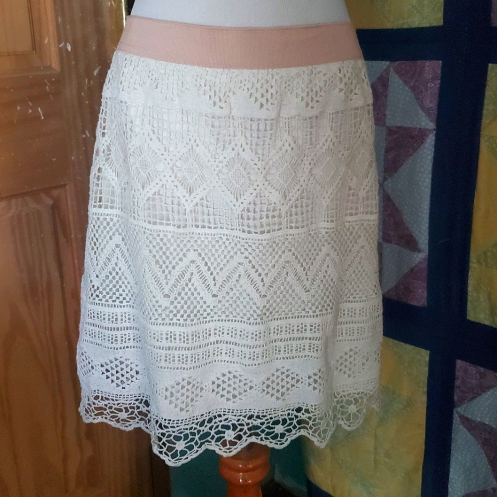 AE Crochet Mini Skirt